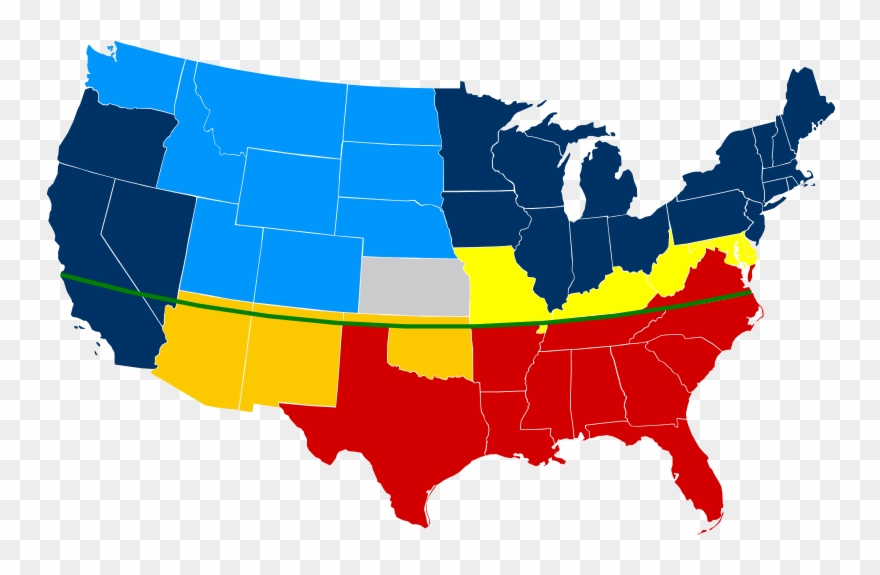 This Post Is Only A Brief Explanation Of The Missouri - Missouri Compromise Line On A Map Clipart