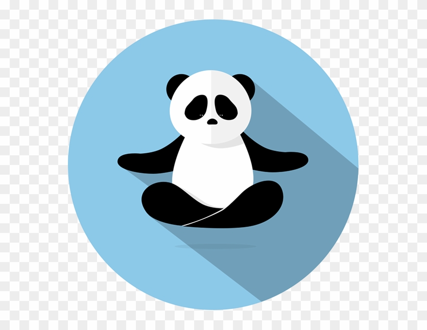 Panda Meditating On Behance Clipart