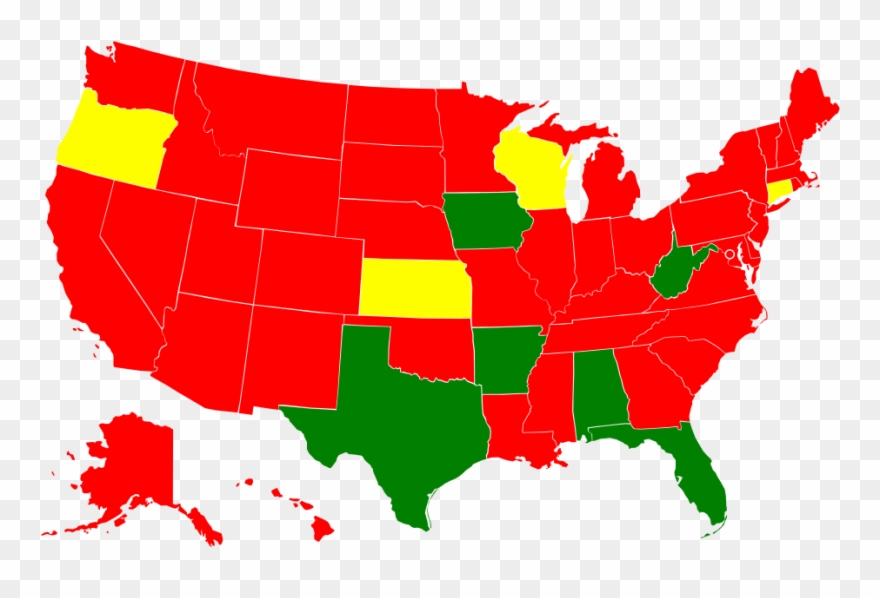 Greyhound Racing In The United States - Blue Map Of United States Clipart