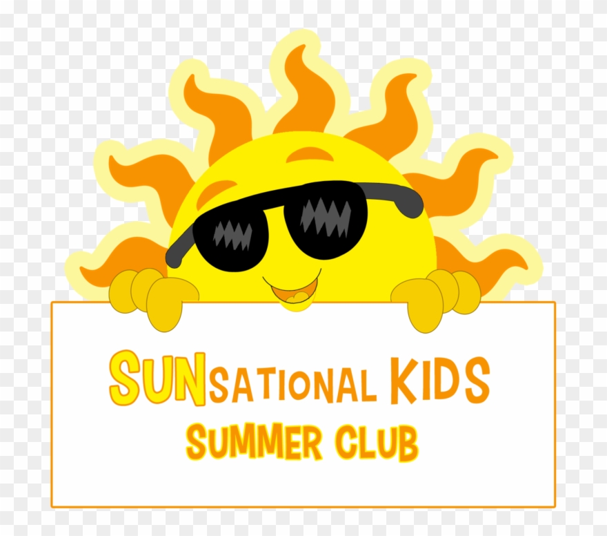 Sunsational Kids Summer Club Graphic Yellow Sun Clipart