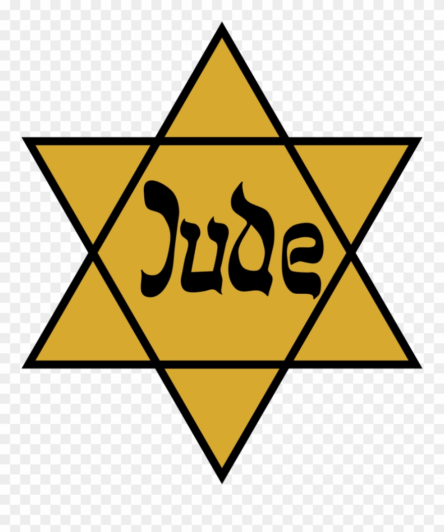 File - Yellowbadge Logo - Svg - Yellow Star Of David Clipart