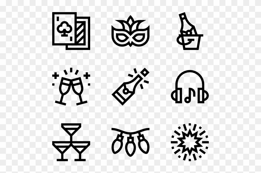 Night Party - Free Science Icons Png Clipart