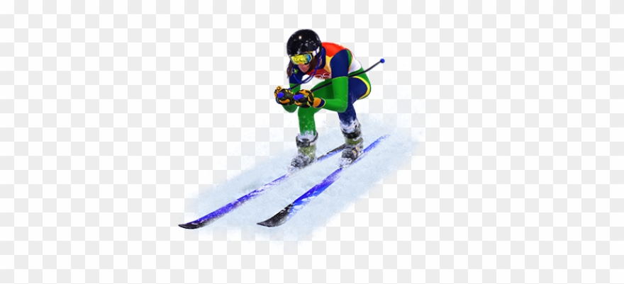 Ski Clipart Winter Olympic Sports - Skiing - Png Download