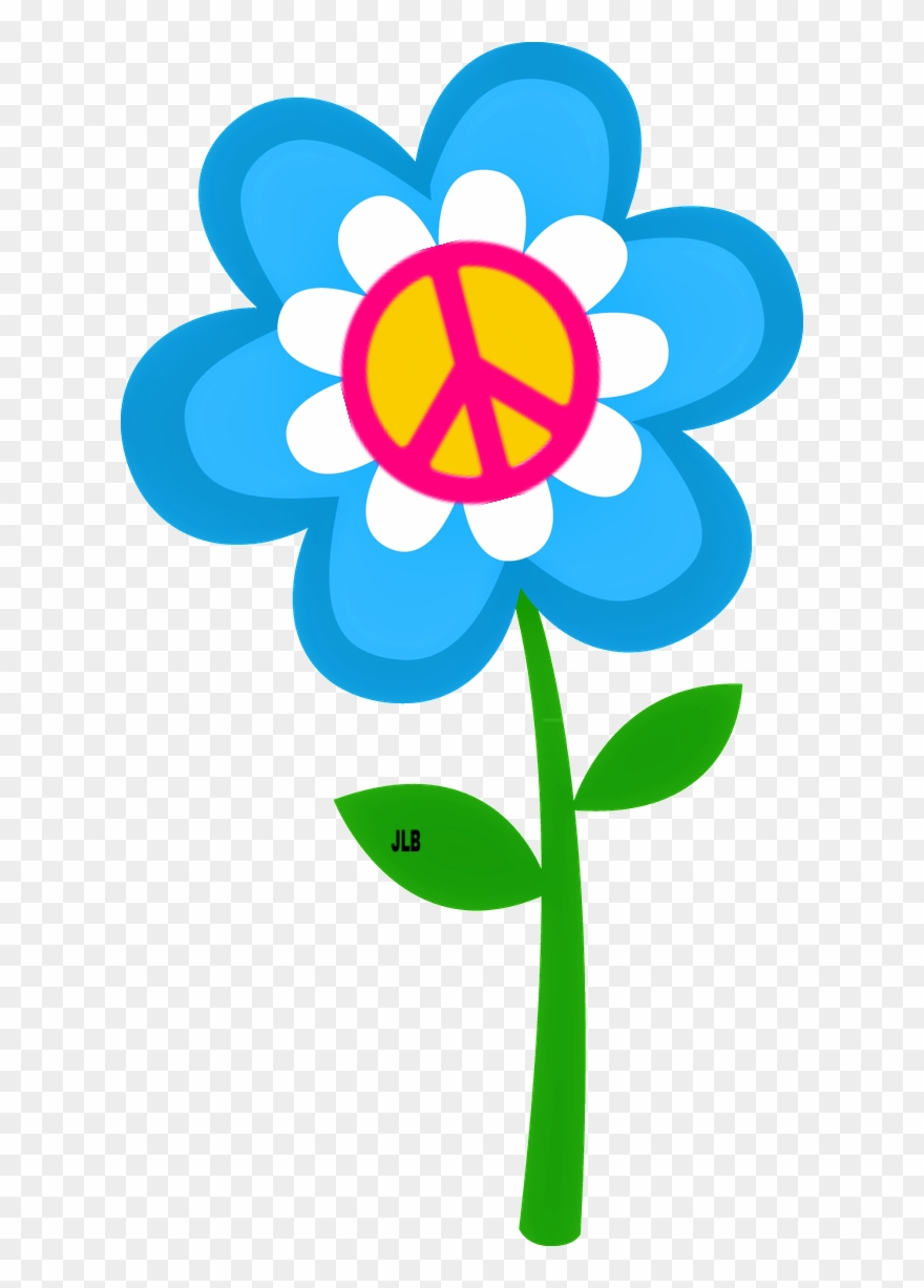 ☮/jlb - Flor Azul Desenho Png Clipart