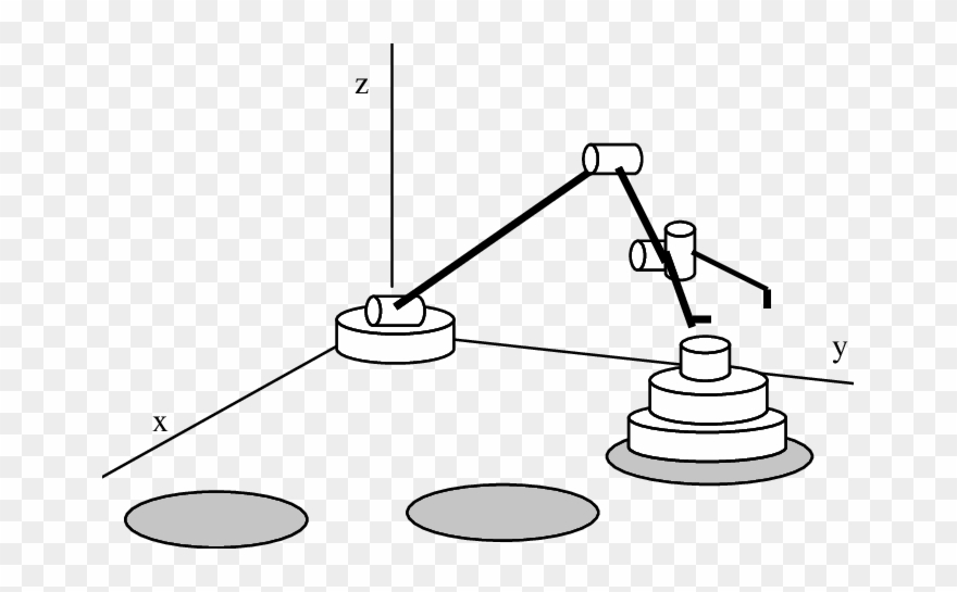 The Towers Of Hanoi Problem For A Robotic Arm Clipart