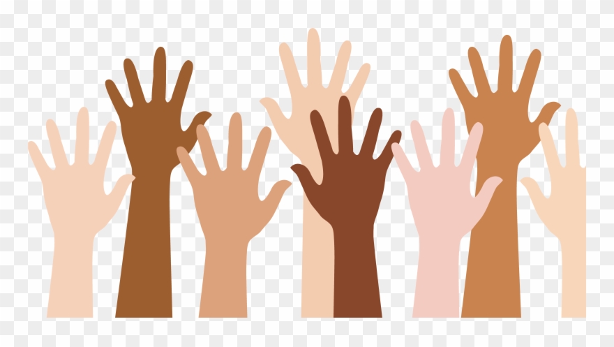 Clip Art Royalty Free Library Only Handle It Once An - People Raising Hands Png Transparent Png