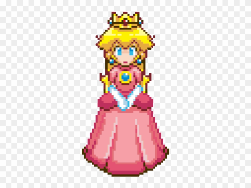 Princess Peach Clipart Transparent Tumblr - Princess Peach Pixel Gif - Png Download