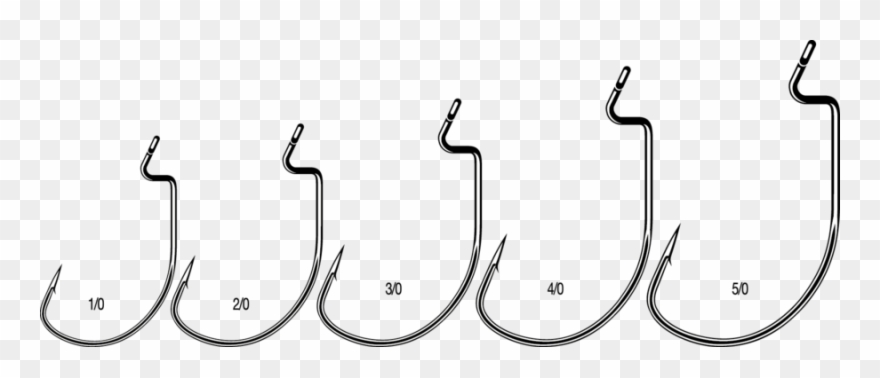 7316bn 1x Strong Wide Gap Worm Hook - Fish Hook Clipart
