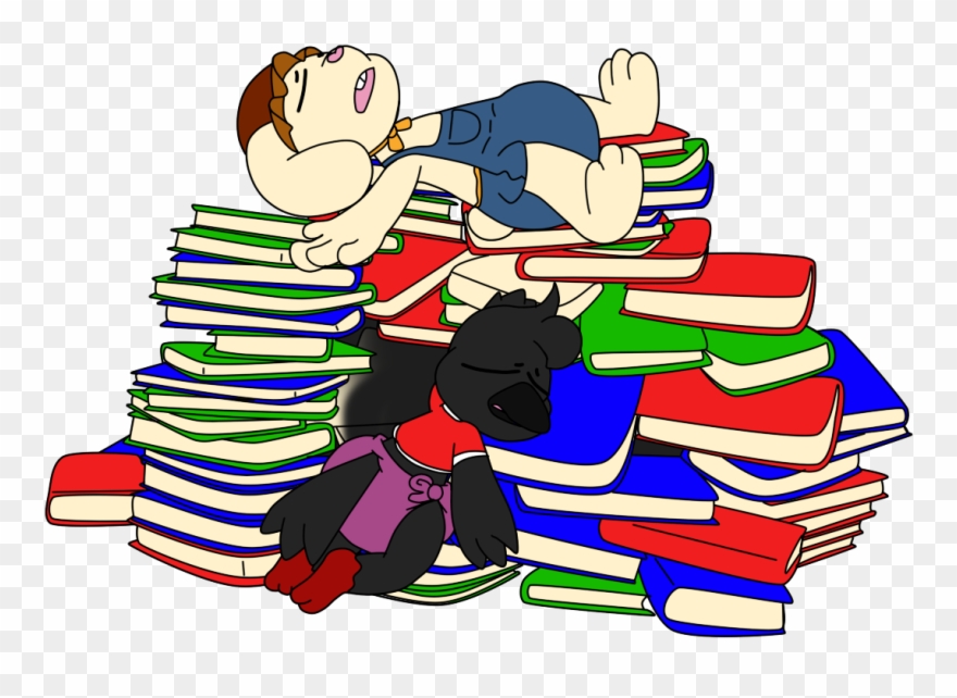 Passed Out Studying Clipart