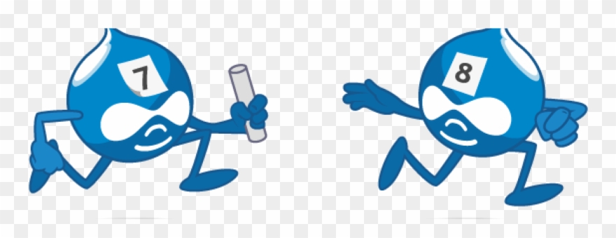 D7 Icon Passing The Baton To D8 Icon Clipart