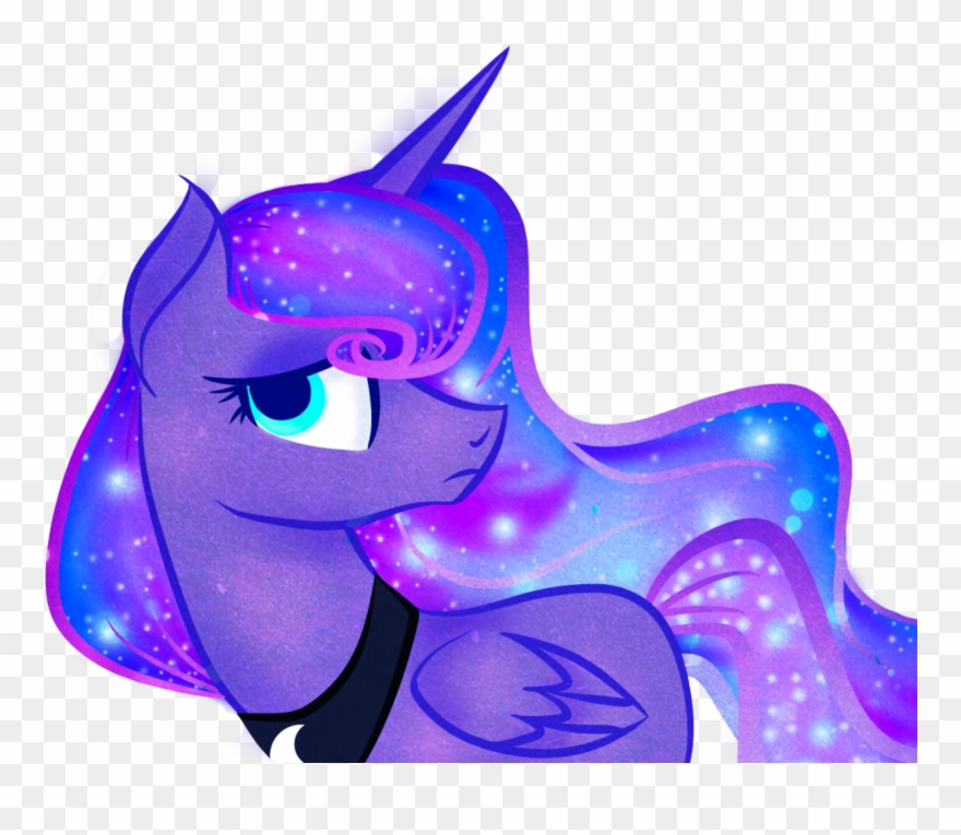 Lionsca, Concerned, Ethereal Mane, Galaxy Mane, Missing - Princess Luna Clipart