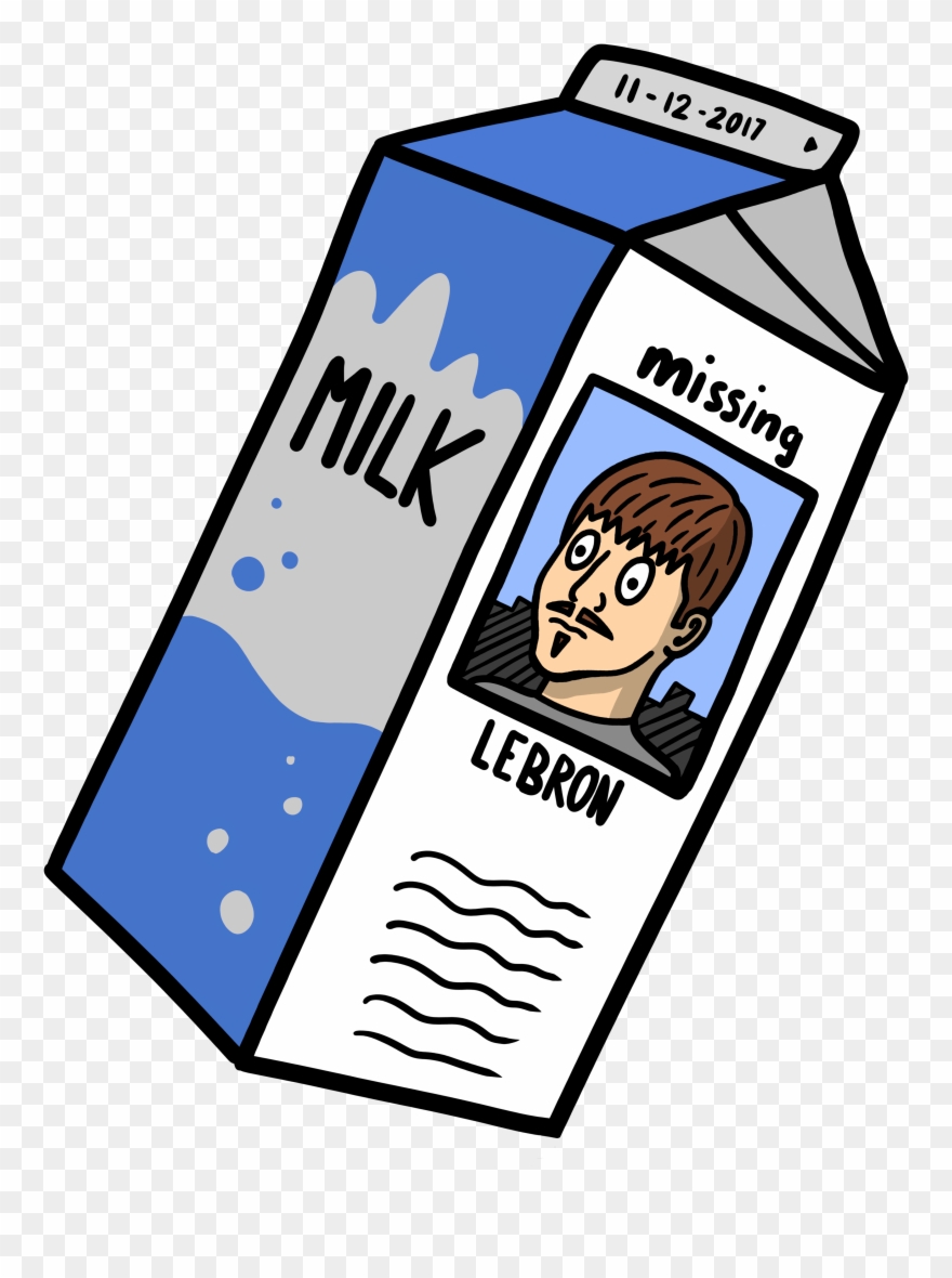 Missing Milk Carton Png Svg Royalty Free Download - Lebron James Clipart