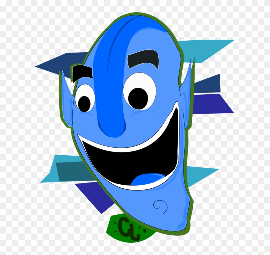 Blue Drawing Cartoon Green Caricature - Drawing Clipart