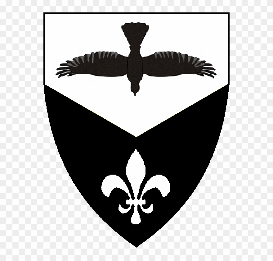 Olaf Brainerd, Per Chevron Inverted Argent And Sable, - Raven Heraldry Clipart