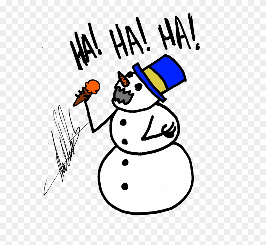 Snowmancanibal - Postcard Clipart