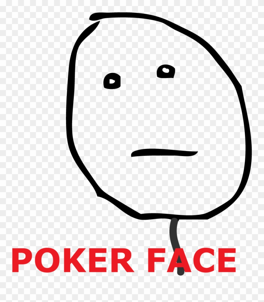 Clip Art Poker Png For - Poker Face Rage Meme Transparent Png
