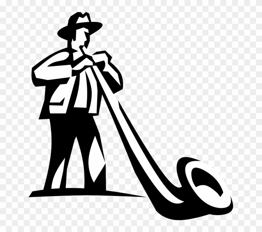 Swiss Alpine Horn Vector Transparent Background - Alphorn Clipart - Png Download