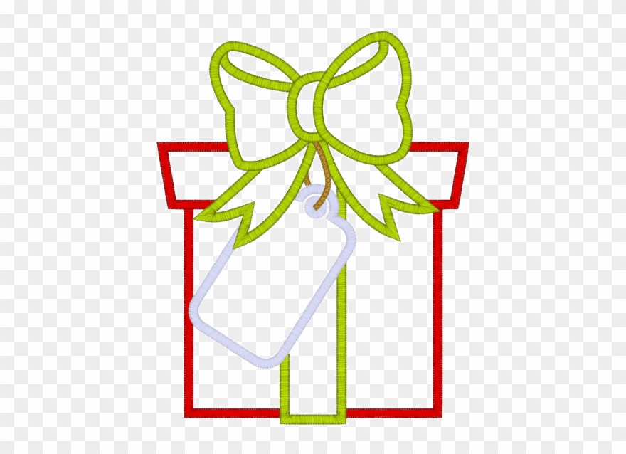Christmas Xmas Presents Applique - Christmas Day Clipart