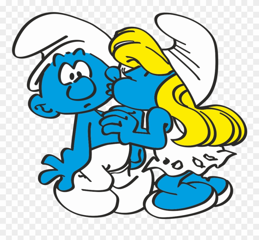 Smurfs In Love Clipart