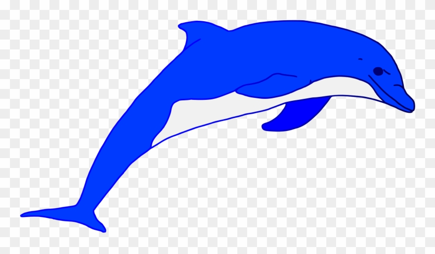 Svg Freeuse Blue Jumping Art Rooweb Clipart Dolphins - Blue Dolphin Clipart Png Transparent Png