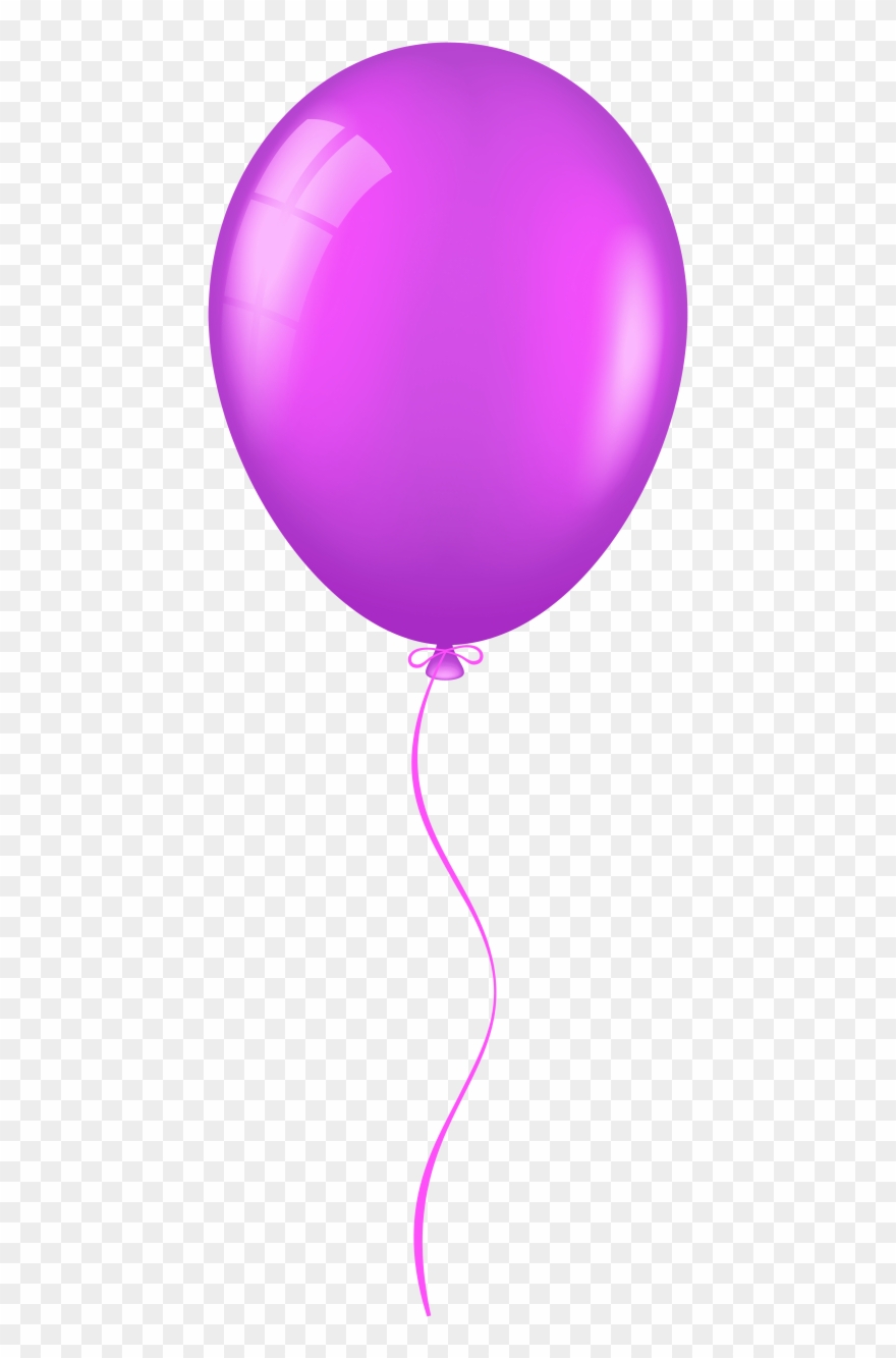 Free Png Purple Balloon Png Images Transparent - Transparent Background Purple Balloon Clipart