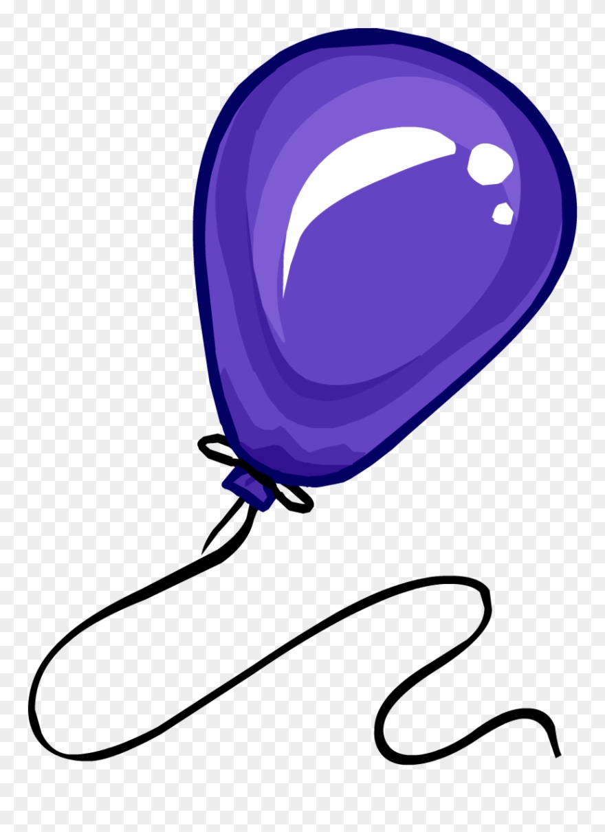 Grape Balloon - Club Penguin Balloon Clipart