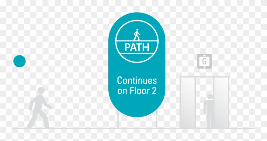 Path Maps Are Found At Landmark Elevators To Help You - Graphic Design Clipart