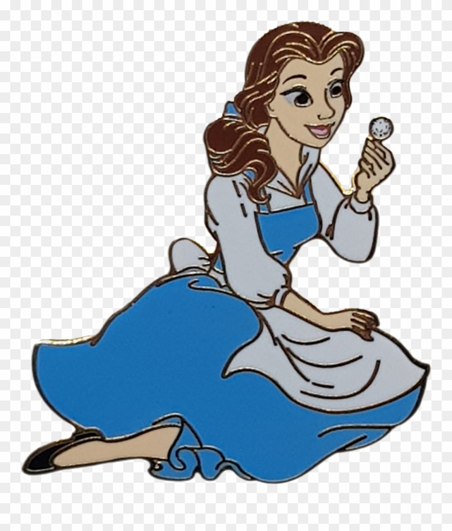 Belle Blue Costume Dress Adult Clipart