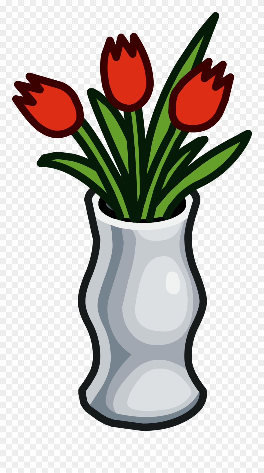 Vase Clipart Spring Flower - Flower Vase Icon Png Transparent Png