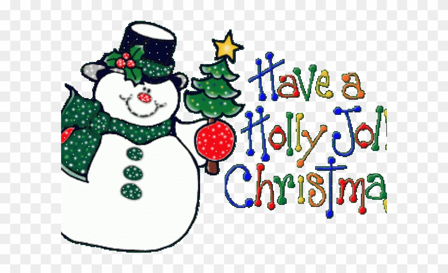 Merry Christmas Clipart Snowman - Merry Christmas Greeting Clip Art - Png Download