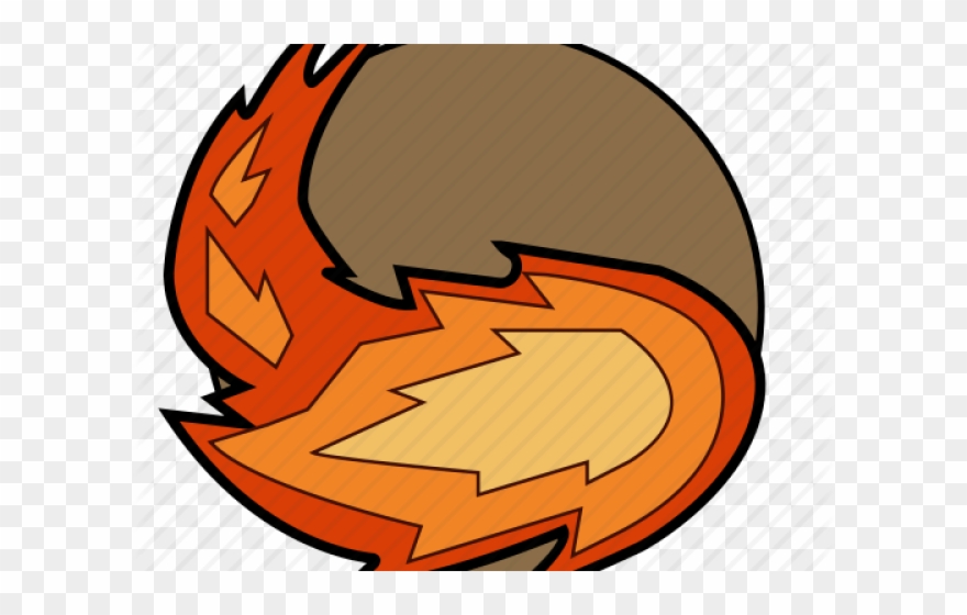 Fireball Clipart Long Fire - Transparent Fireball Icon - Png Download