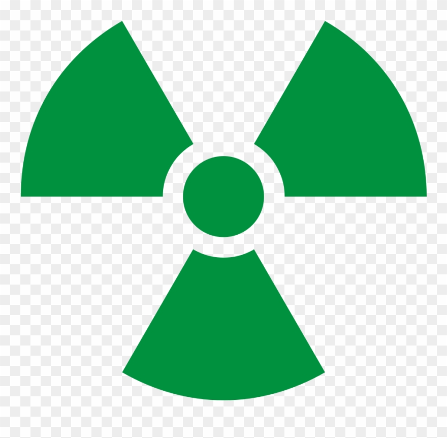 File - Radioactive Green - Svg - Radiation Symbol Green Clipart