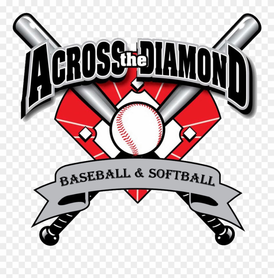 Softball Team Logo Across The Diamond Baseball - Softball Clipart