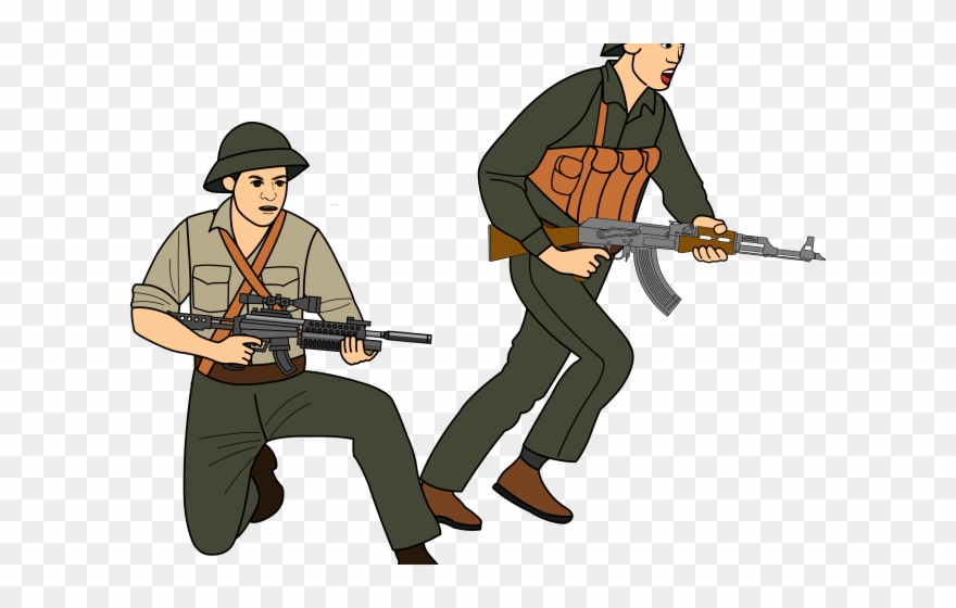 Battle Clipart Soldier - Vietnam War Clip Art - Png Download