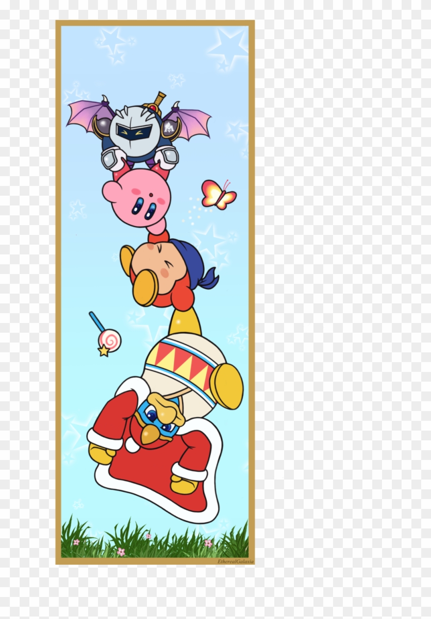 Have A Bookmark Of The Legendary Quartet, Meta Knight, - Kirby Meta Knight And King Dedede Clipart