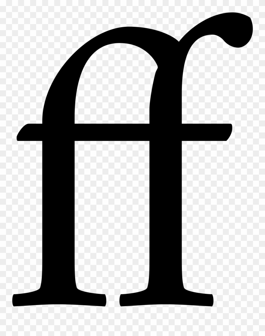 Download Computer Icons Typographic Ligature Computer - Ff Ligature Clipart