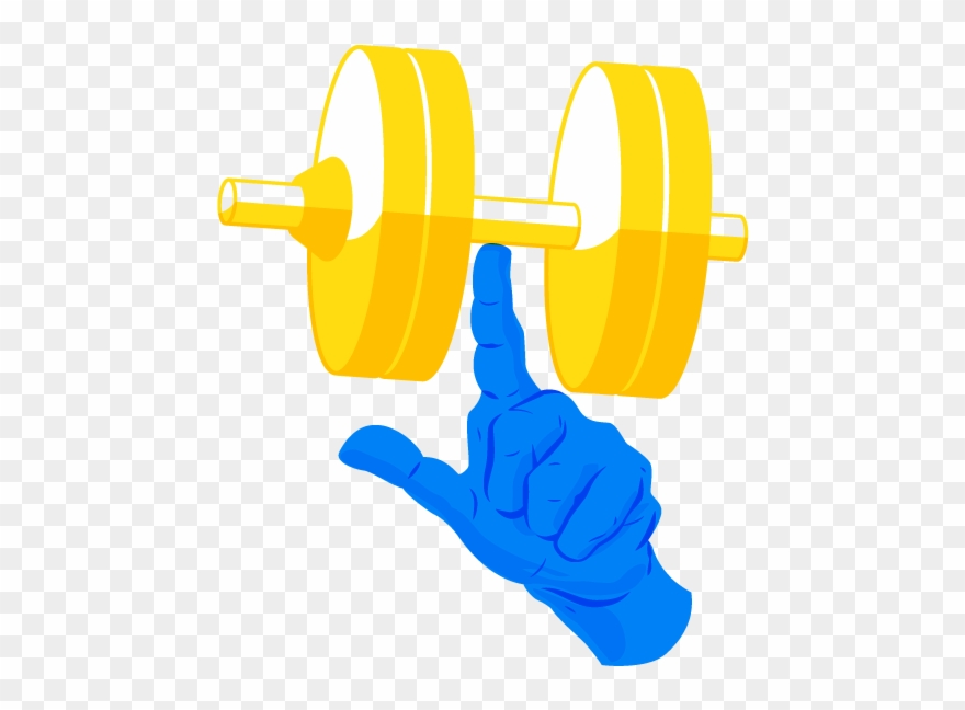 Dumbbell Clipart Blue - Png Download