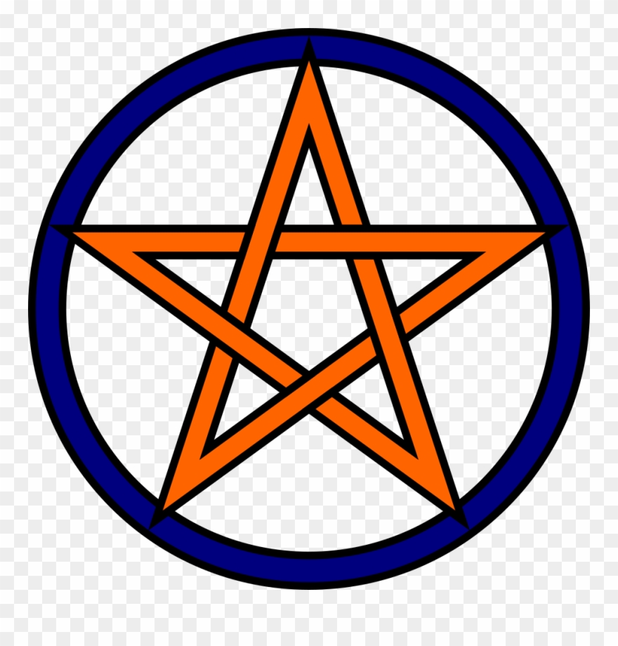 Wicca For The Solitary Soul - Protected Pentogram - Car Sticker Clipart