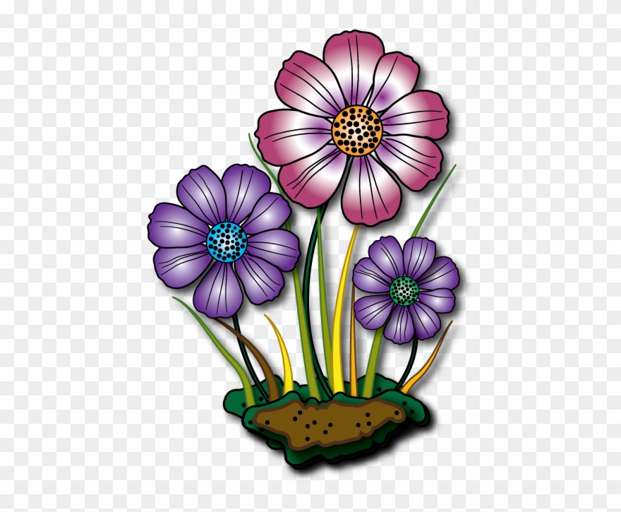 Image Du Blog Zezete2 - Flower Coloring Pages Coloring Book For Kids: Clipart