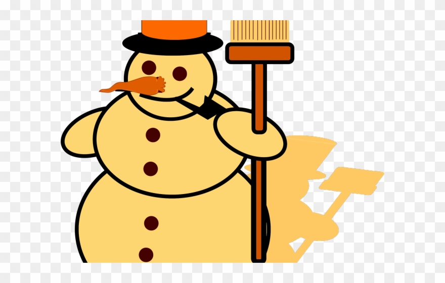 Yellow Snowman Cliparts - Clipart Snowman - Png Download