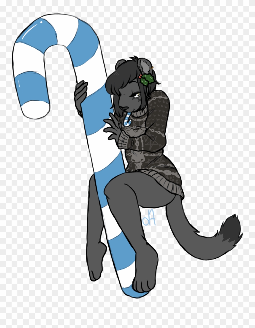 Even A Goth Can Make A Cute Present - Cartoon Clipart