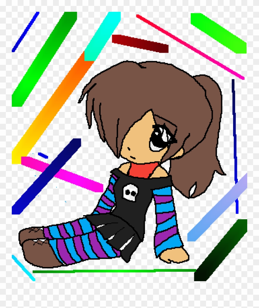 Goth Girl - Cartoon Clipart