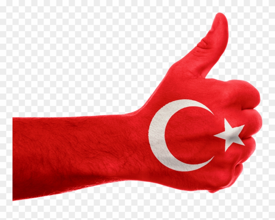 Turkey Flag Hand National Asia Png Image - Flags Of The Country Turkey Clipart