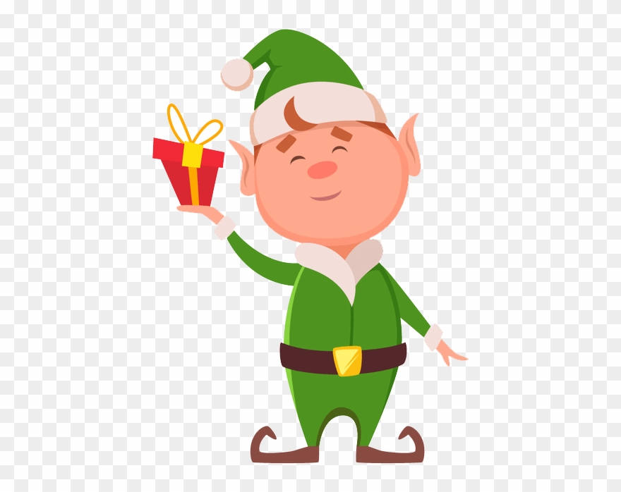 The Naughty Elves Will Be Hard At Work On The 24th - Cartoon Christmas Characters Clipart
