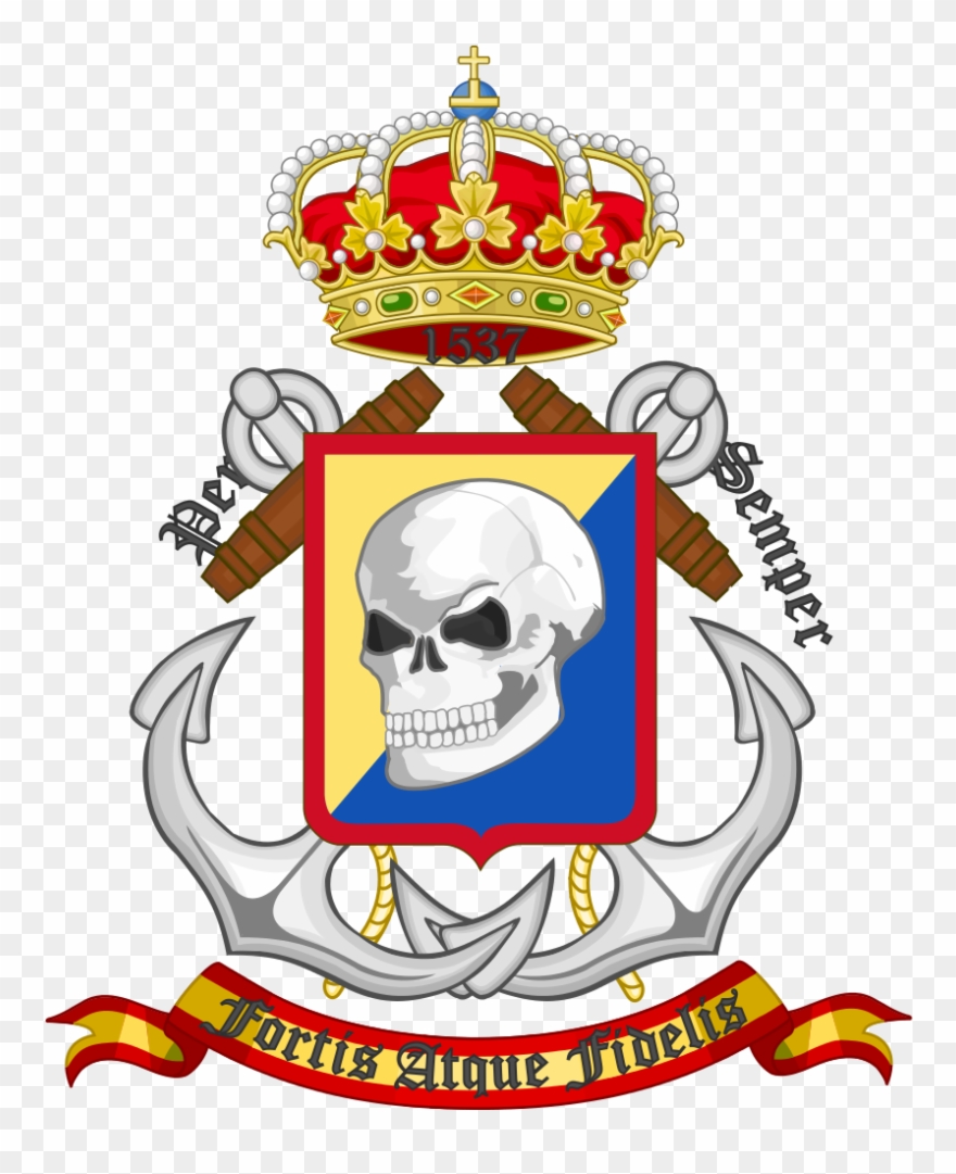 Clipart Transparent Library File Coat Of Arms The Spanish - Marines Coat Of Arms - Png Download