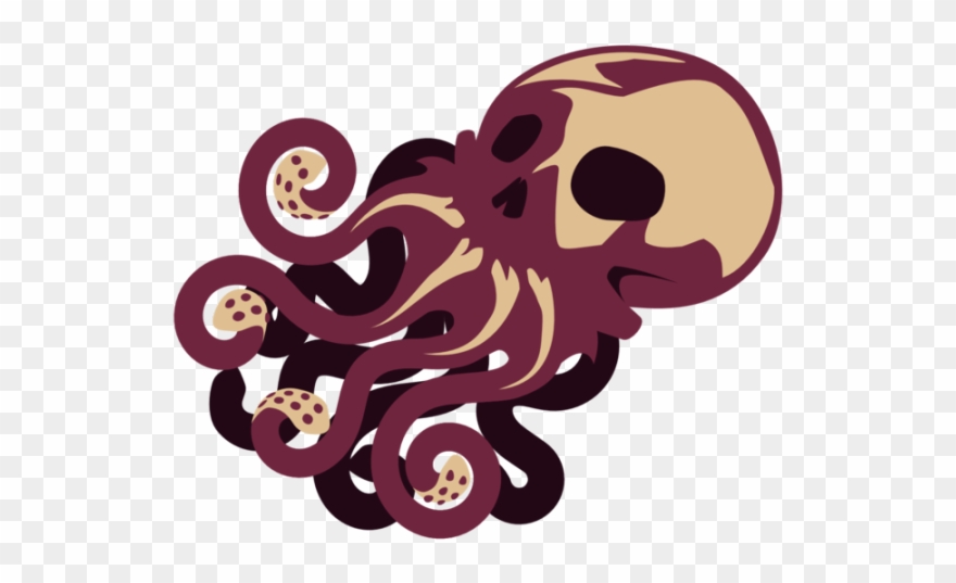 Tentacle Clipart Octopus - Skull Octopus Large Tote Bag, Adult Unisex, Natural, - Png Download