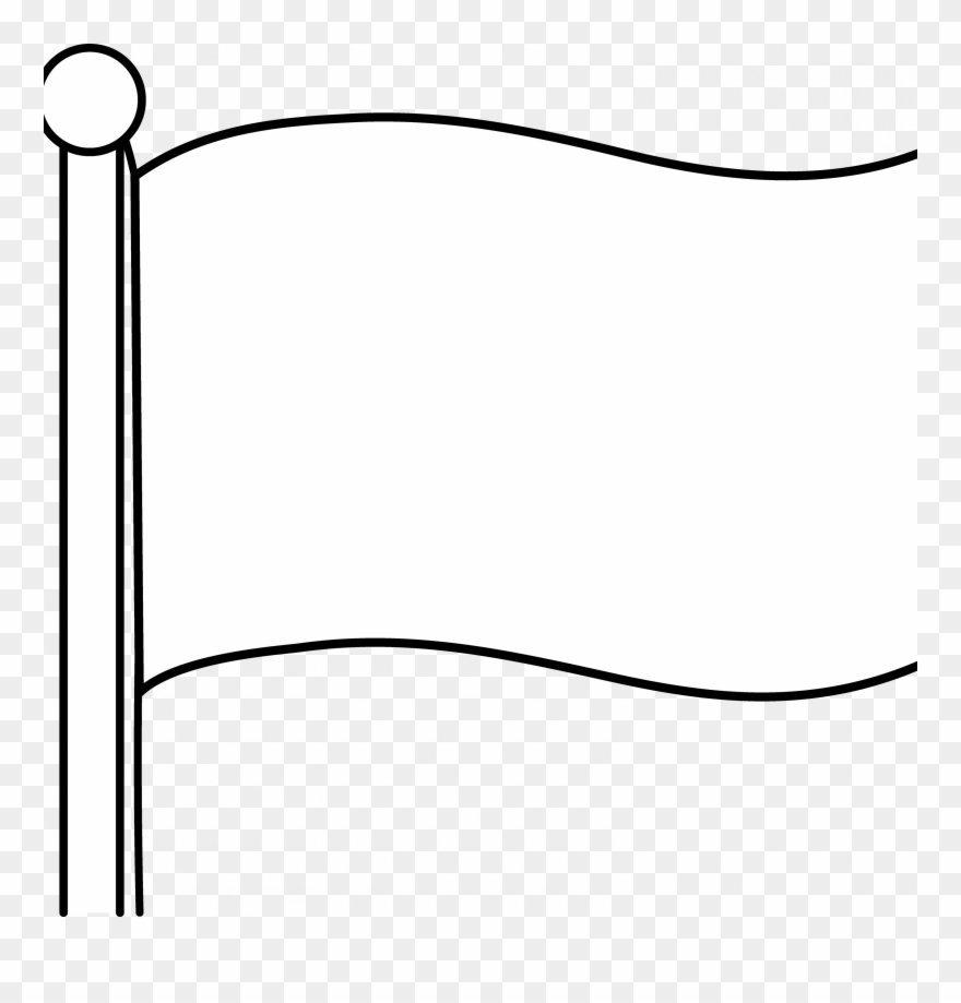 Plain Flag Wave Clipart Clipground - Png Download