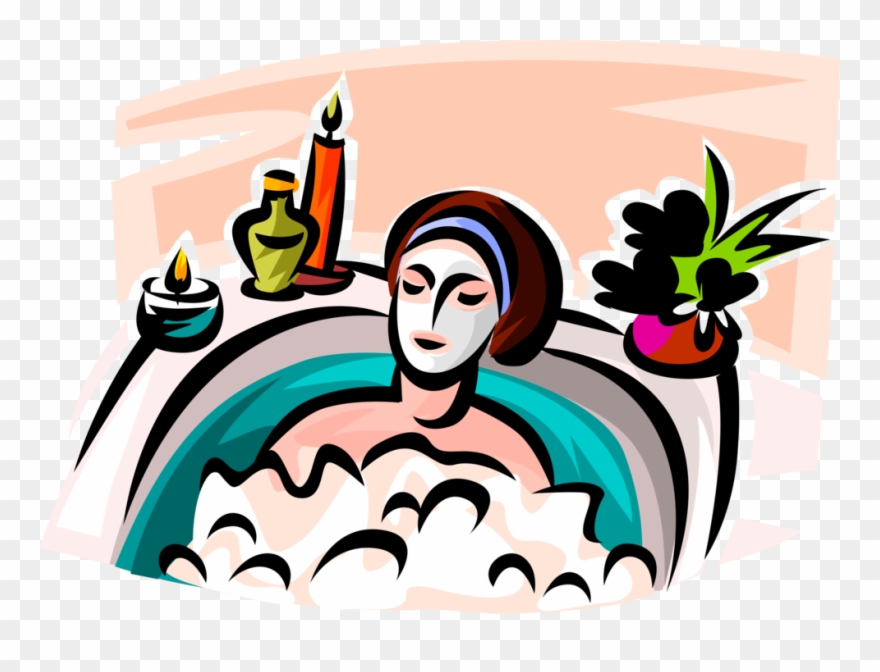 Vector Illustration Of Spa Treatment Gentle Purifying Clipart
