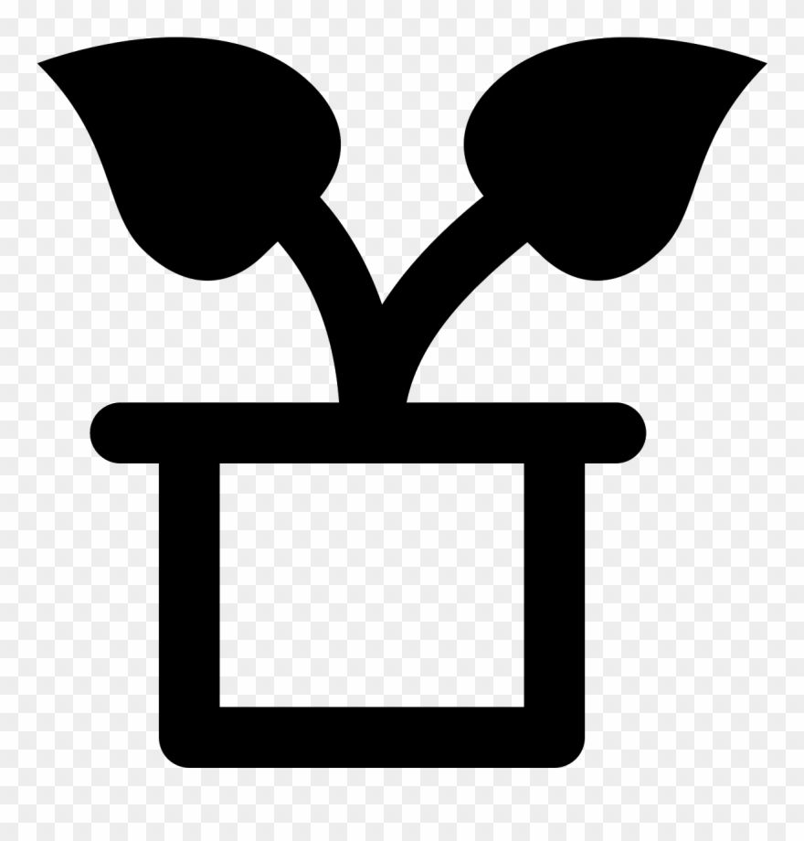 Potted Plant Icon Clipart