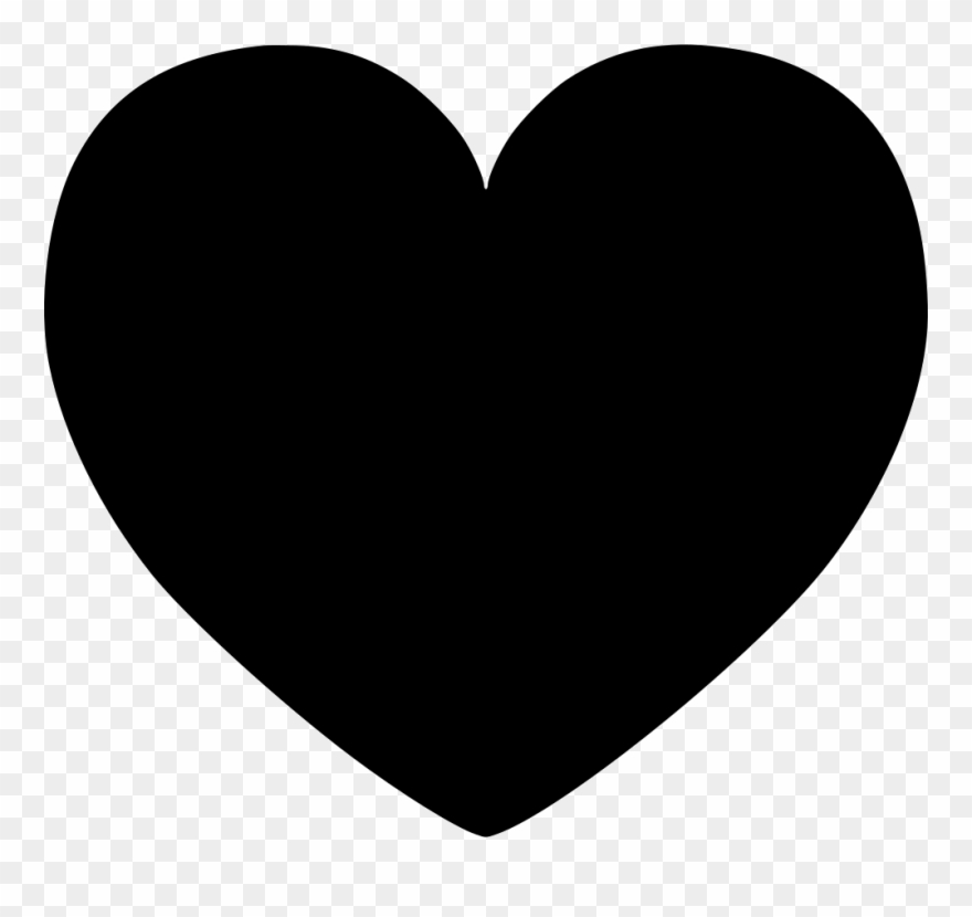 Hart Comments - Black Heart Clipart Transparent - Png Download